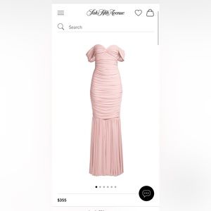 Norma Kamali blush dress